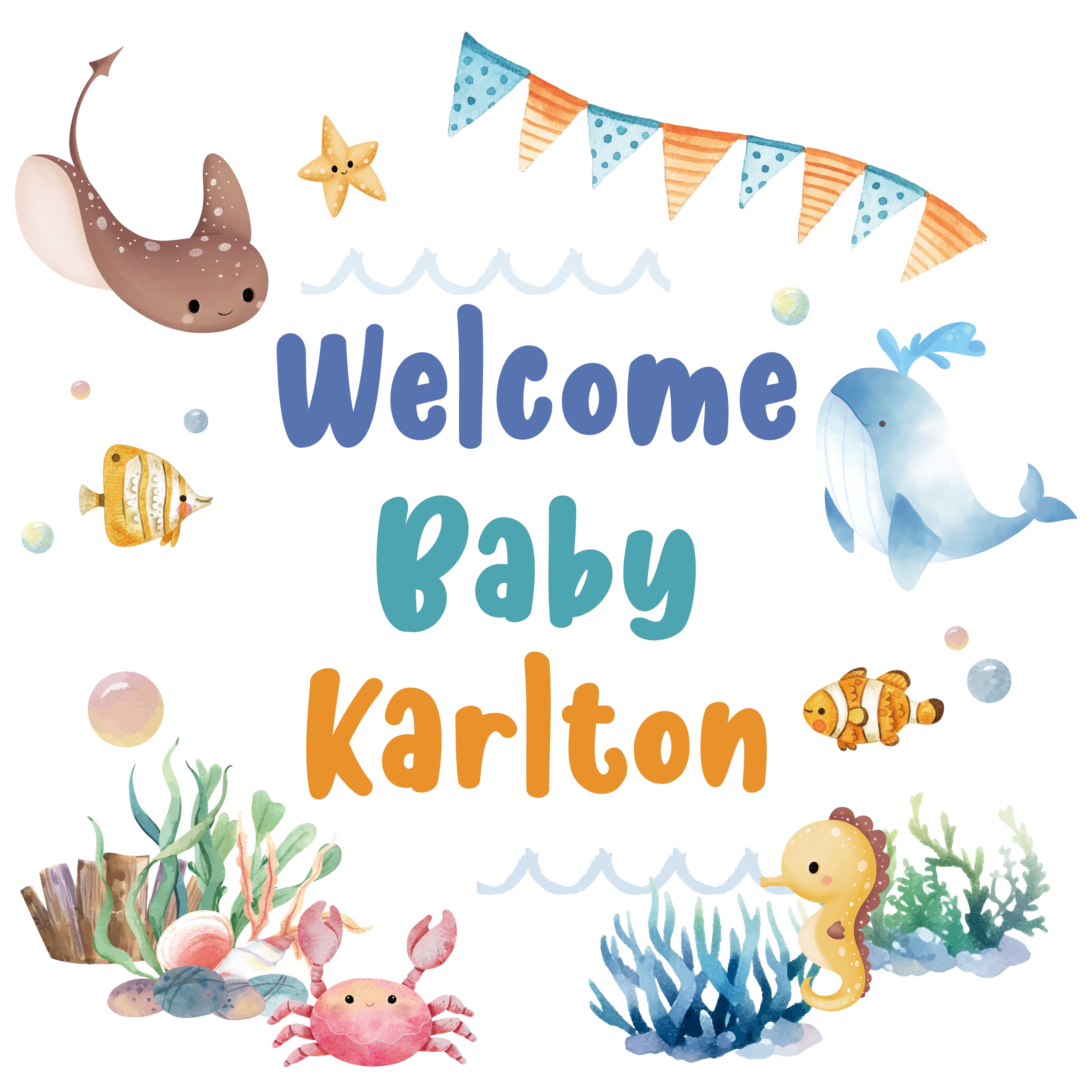 彩印 Template - Welcome Baby 款