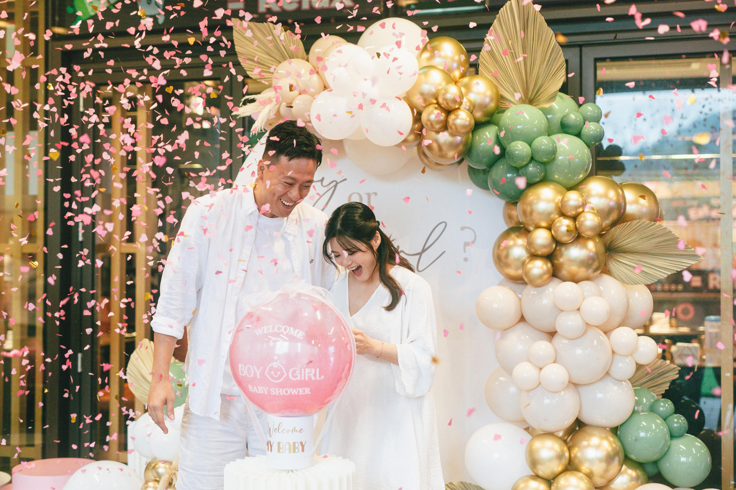 Baby Gender Reveal｜Backdrop 佈景板｜Balloon Garland
