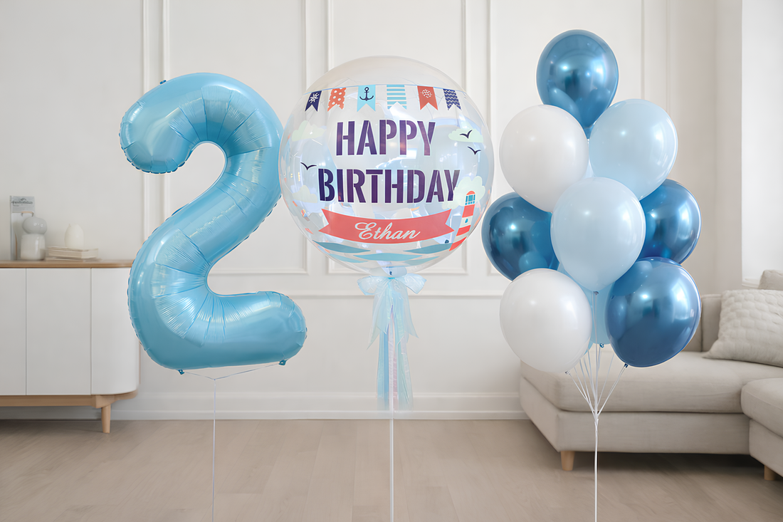 粉藍生日迷你套裝 ｜航海主題