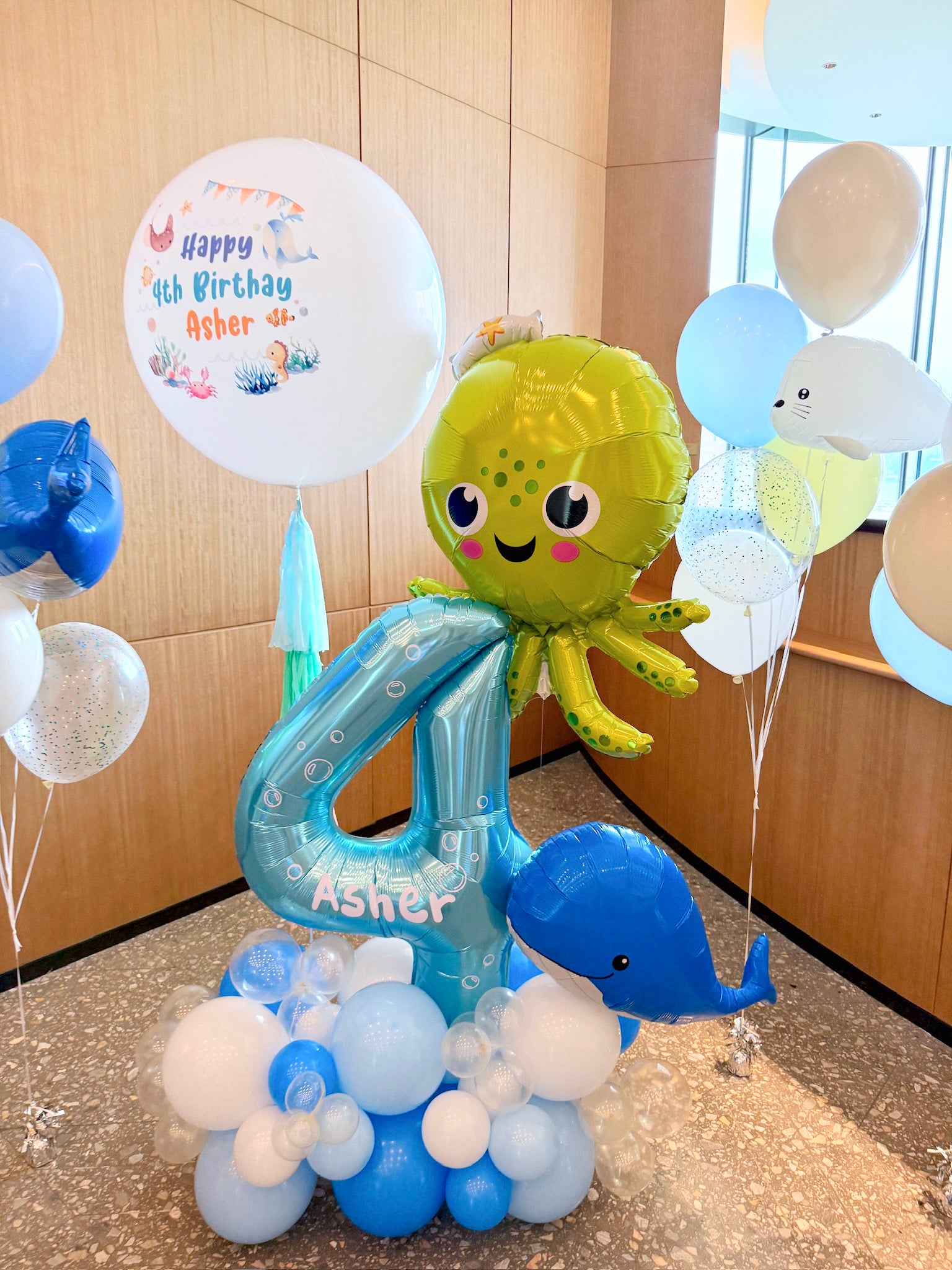 海洋氣球 | 生日氣球 | 小朋友生日佈置 | 數字氣球 | 生日氣球座 | 兒童派對 | BALLOONHK 氣球專門店