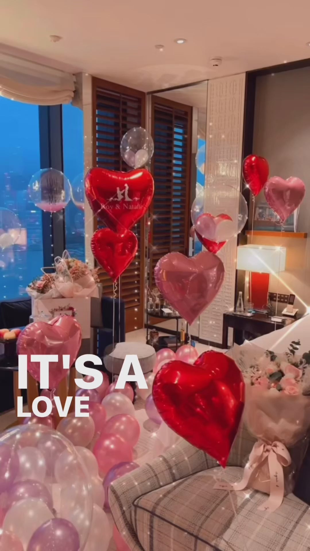 【奢華浪漫求婚】氣球佈置｜Love like a dream 💖｜Rosewood Hotel HK