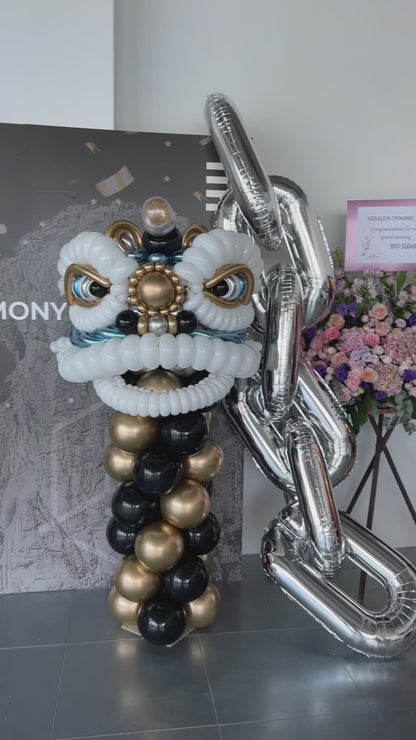 香港醒獅氣球「獅展宏圖」開張・開幕佈置