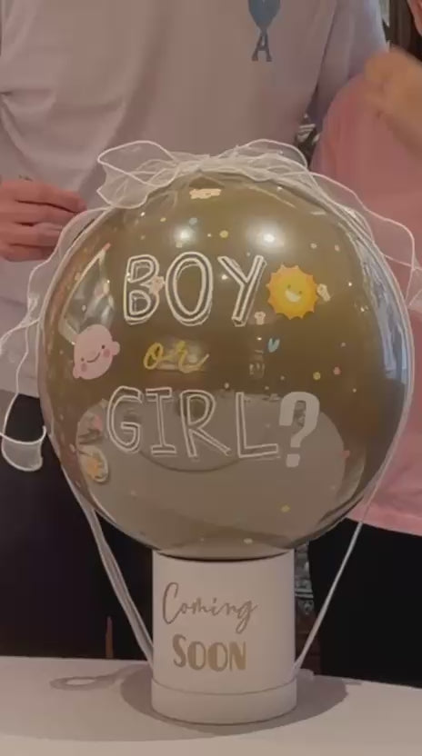 Baby Gender Reveal 水晶驚喜氣球筒｜寶寶性別揭曉氣球