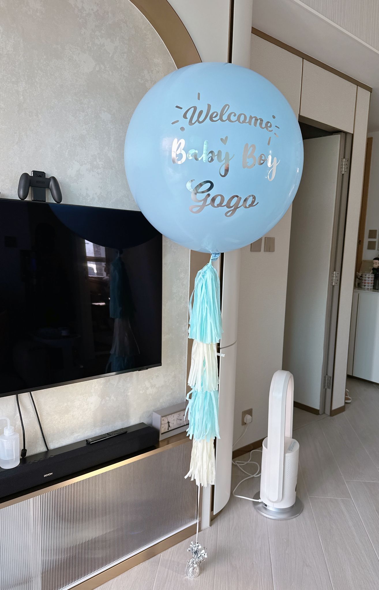 Welcome Baby 初生寶寶迎接氣球｜可自訂名字
