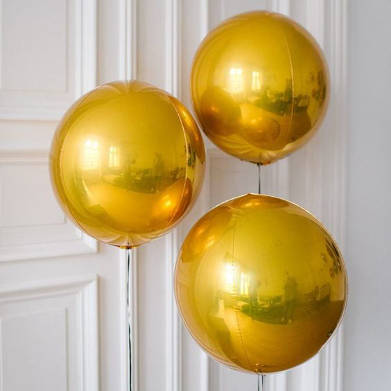 球狀氣球 ｜金色氣球｜氣球| Balloon HK