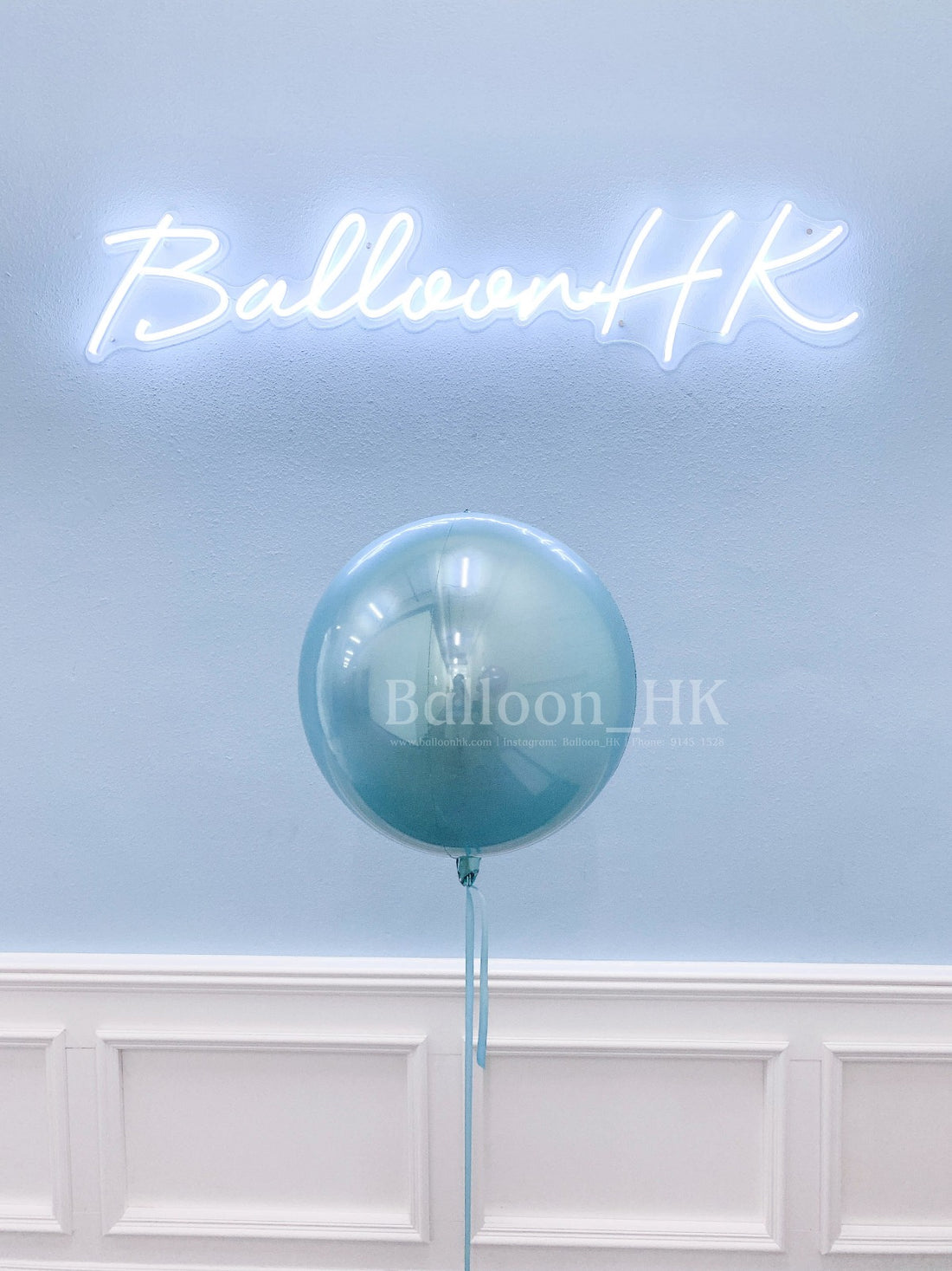 球狀氣球 ｜淺藍球｜氣球| Balloon HK