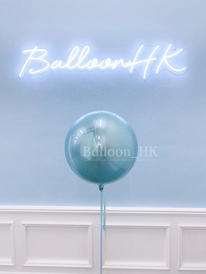 球狀氣球 ｜淺藍球｜氣球| Balloon HK