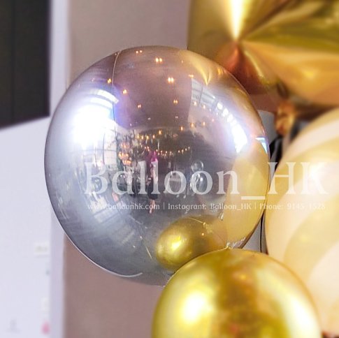 球狀氣球 ｜銀色氣球｜氣球| BalloonHK