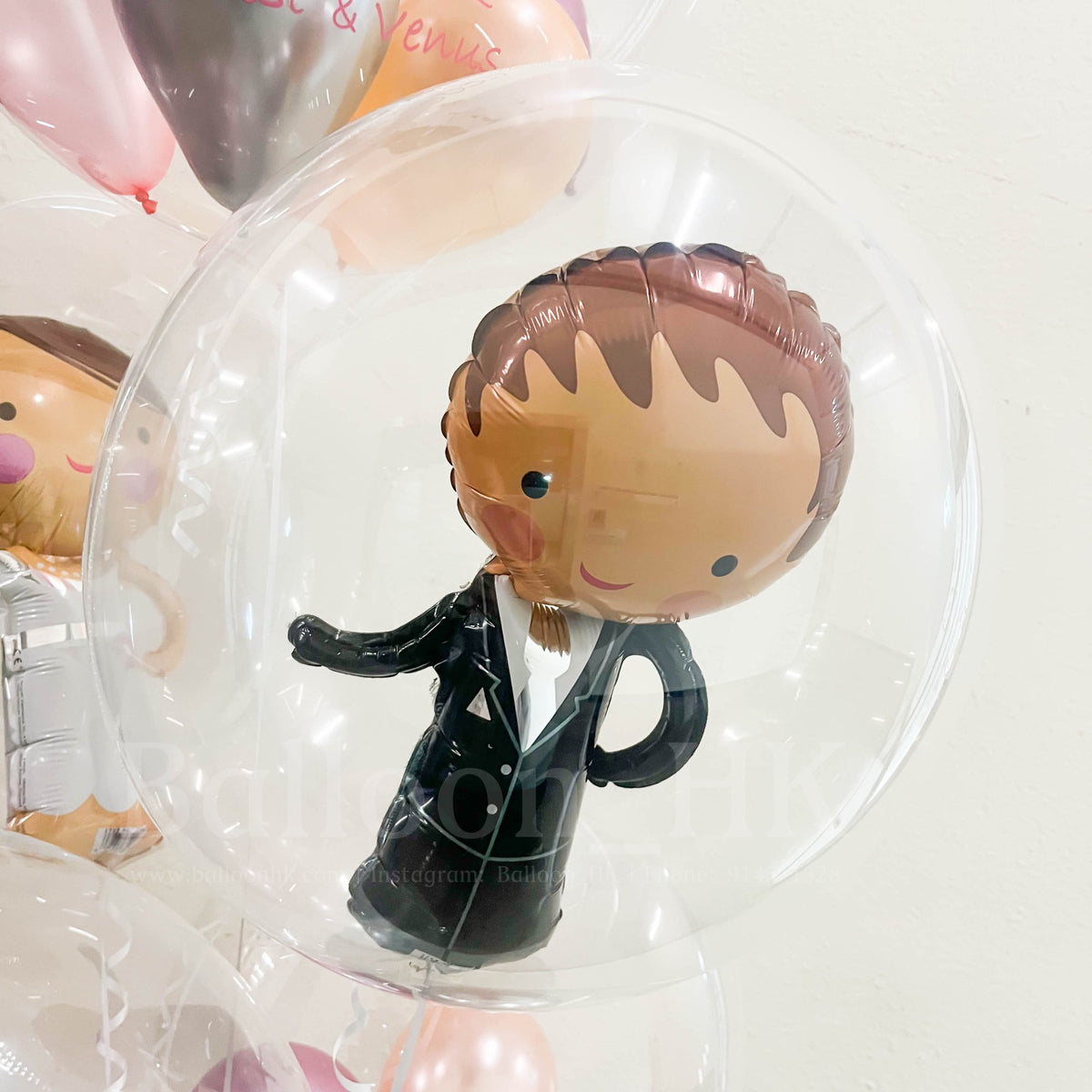 透明氣球｜婚禮氣球｜新郎氣球｜BALLOON HK 氣球專門店