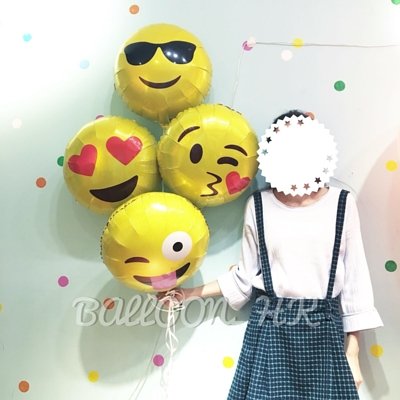 Emoji氣球 ｜氦氣球｜錫紙氣球| BalloonHK 