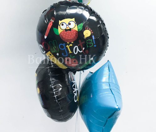 Hip Hip Hooray 畢業氣球 ｜氦氣球｜錫紙氣球| Balloon HK 