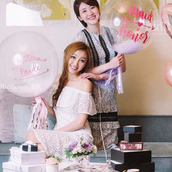 24" Bridal shower 水晶Message羽毛氣球+裝飾