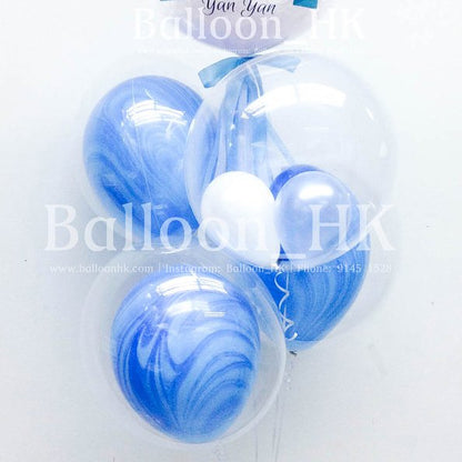 15” 水晶波中瑪瑙氣球