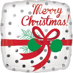 023 - Merry Christmas Silver Dots