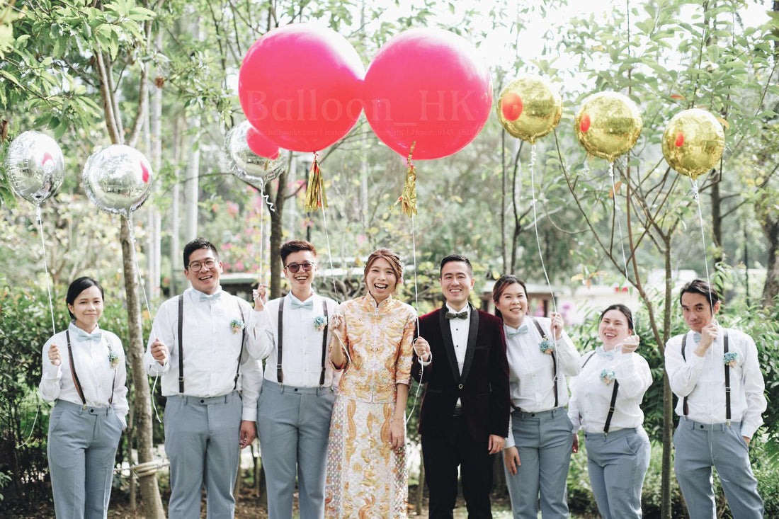 婚前拍攝氣球｜婚禮氣球｜婚禮佈置｜BALLOONHK 氣球專門店