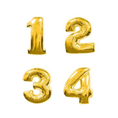 14&quot; 金色數字