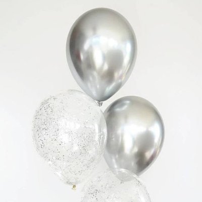 11&quot; 金屬面橡膠氣球