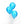 11" 橡膠瑪瑙氣球-藍色
