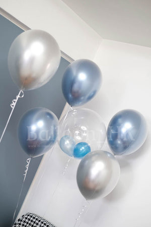 11" 水晶金屬橡膠氣球