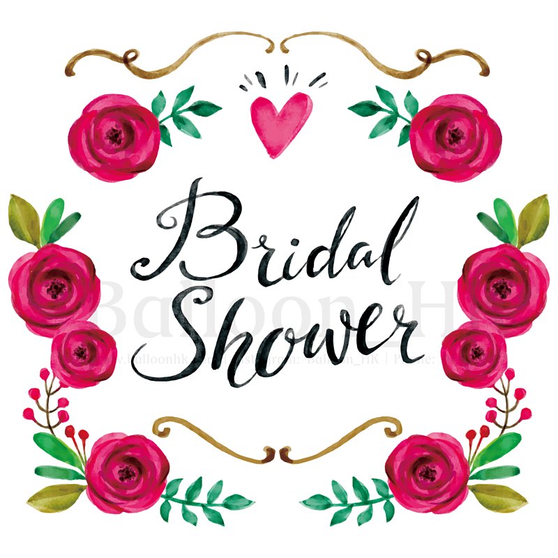 Bridal Shower-Template10-Red Rose