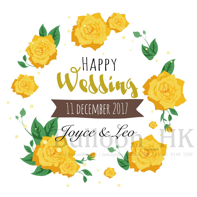 Wedding-Template5-Yellow flower-Joyce&amp;Leo