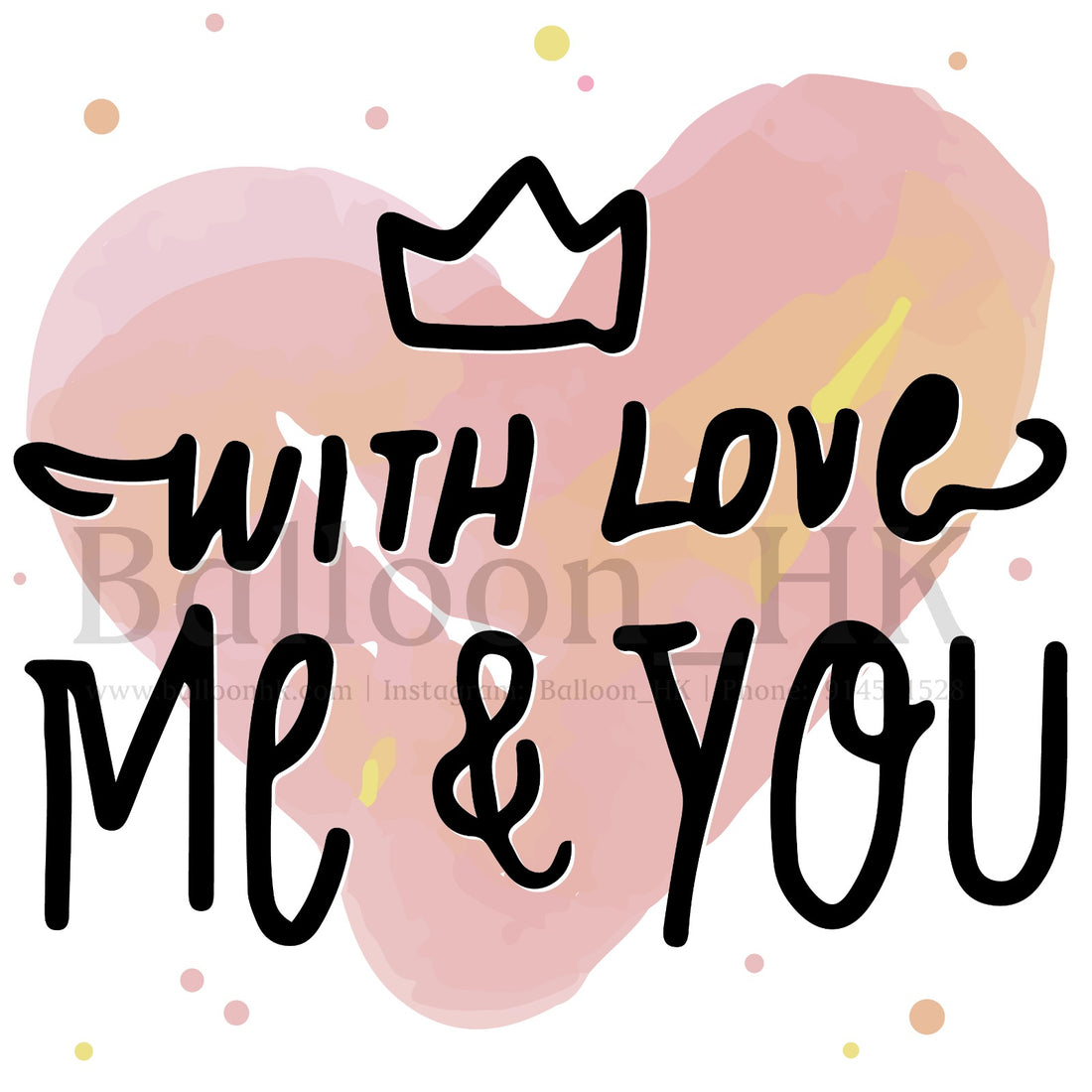 Valentines-Template9-With Love Heart