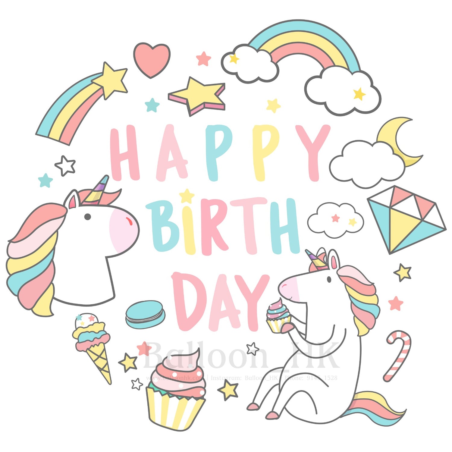 彩印 Template - 生日款