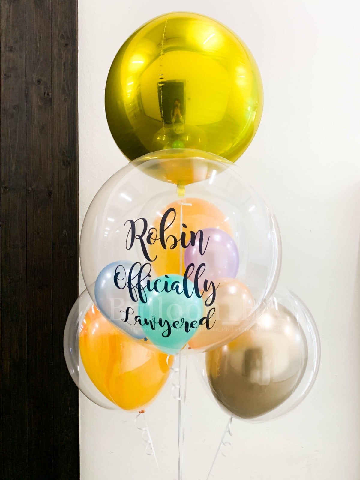 律師畢業氣球｜Message氣球｜水晶波中波｜BALLOON HK 氣球專門店