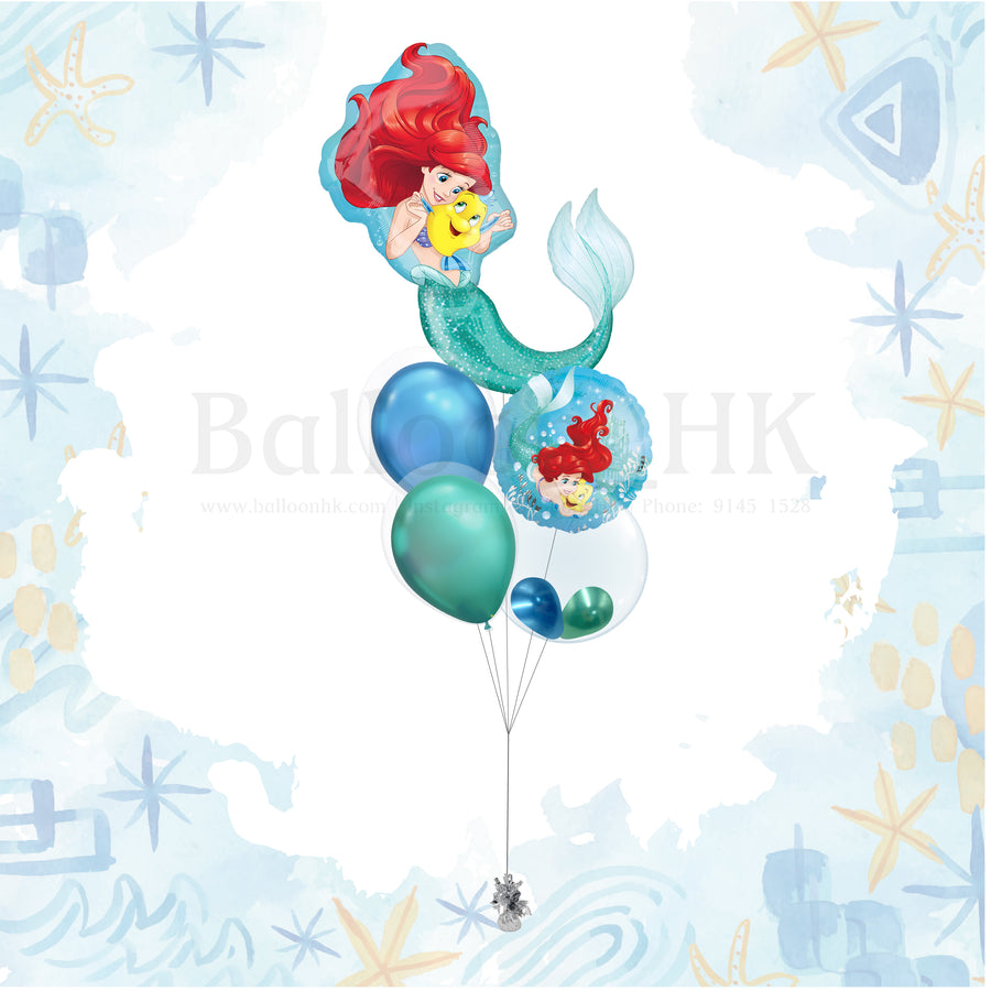 美人魚Ariel 氣球束 2