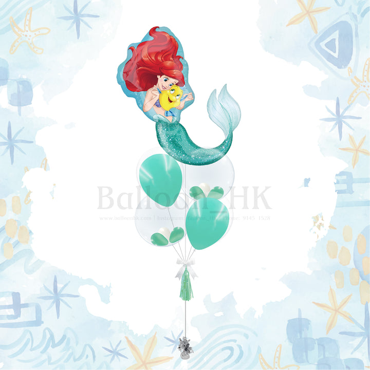 美人魚Ariel 氣球束 3