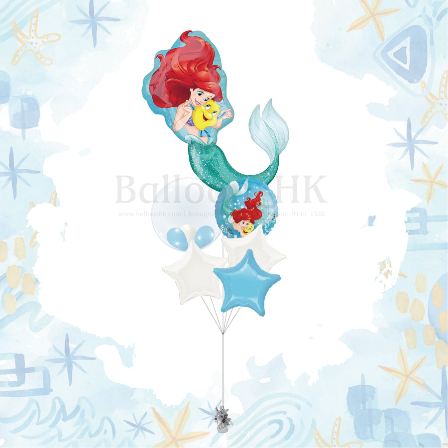美人魚Ariel 氣球束 5