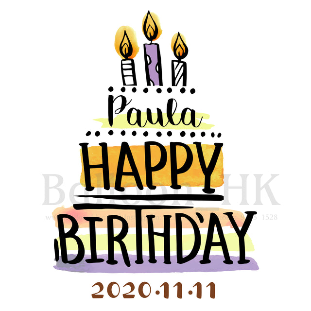 彩印 Template - 生日款