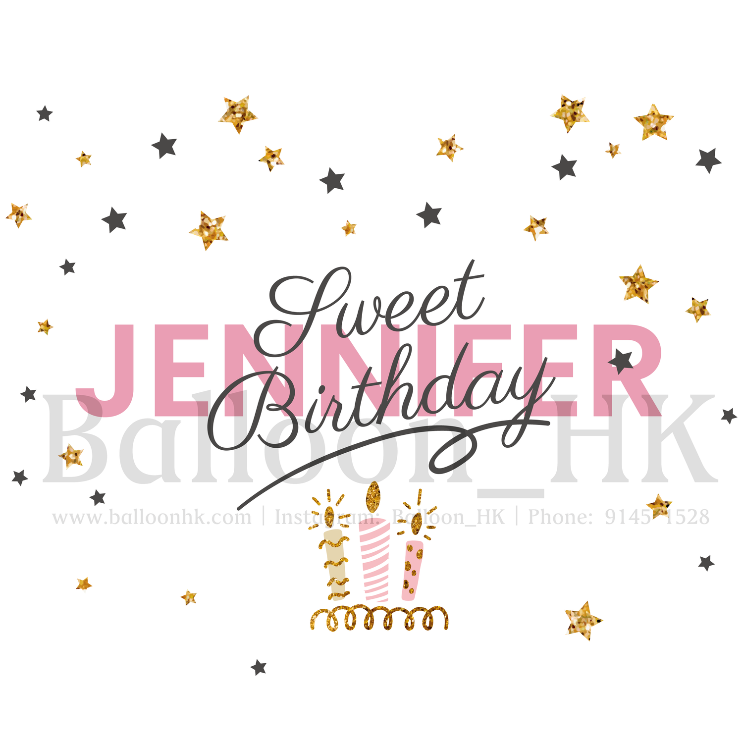 彩印 Template - 生日款