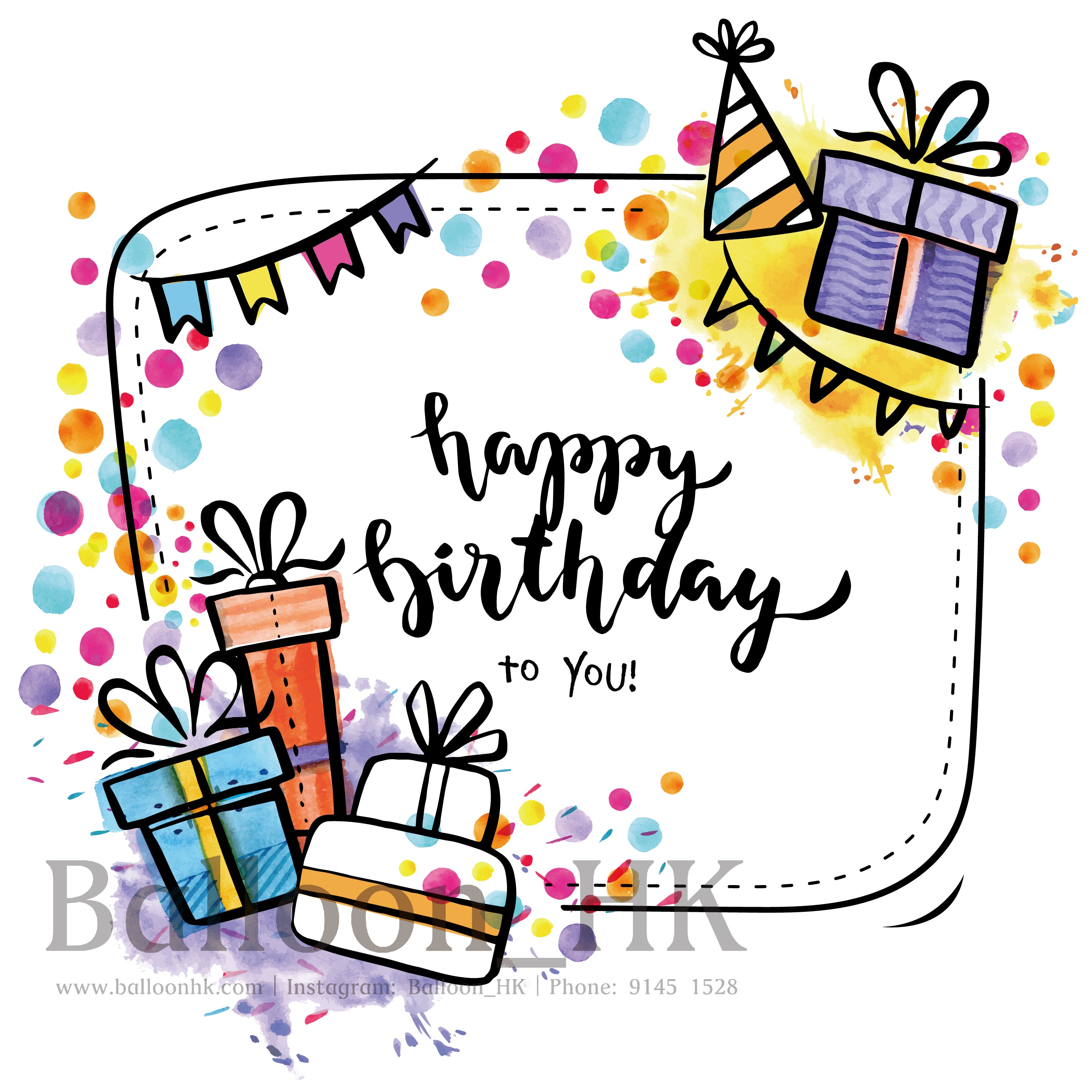 彩印 Template - 生日款