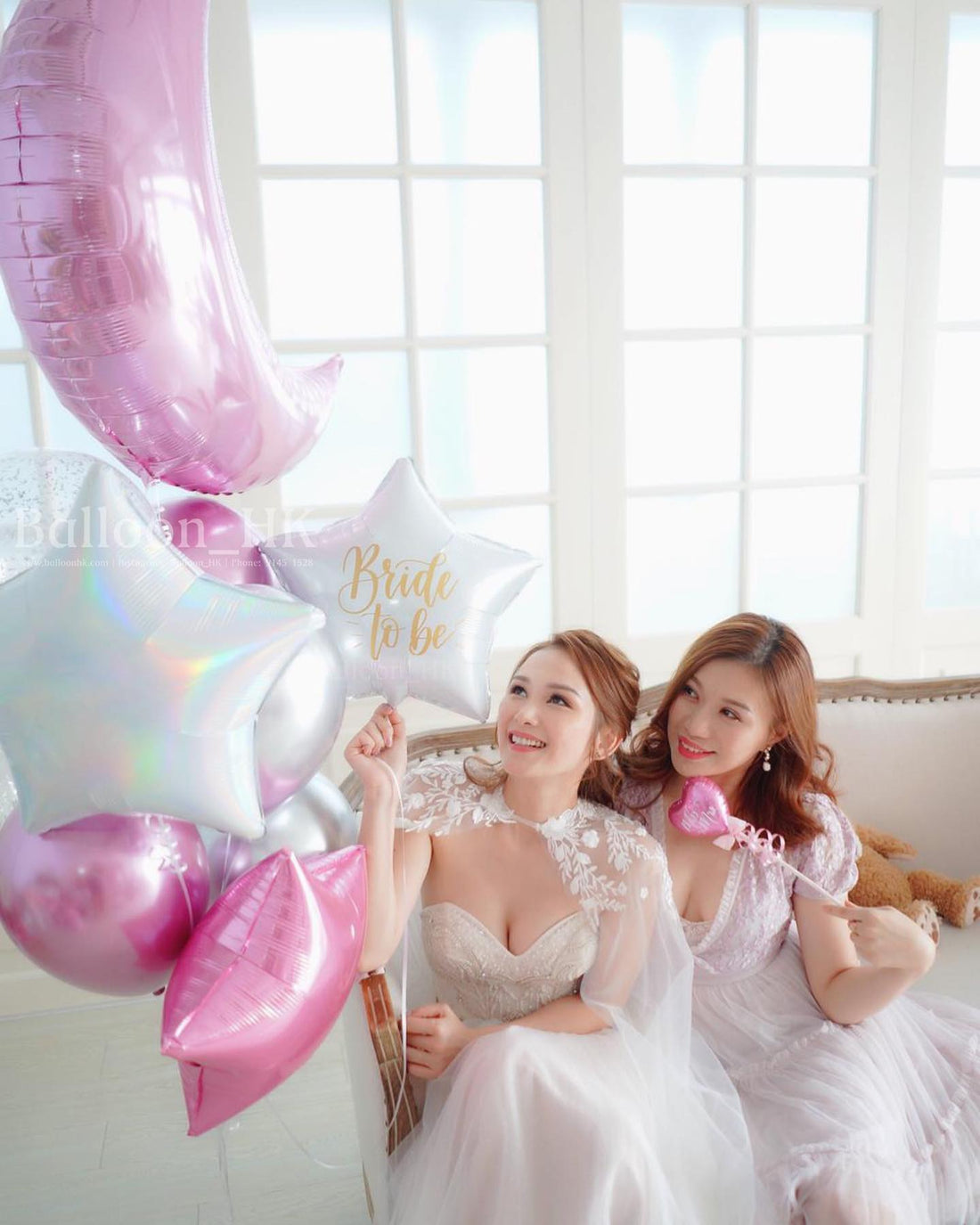 婚前派對氣球｜bridal shower佈置｜bridal shower氣球｜ BalloonHK