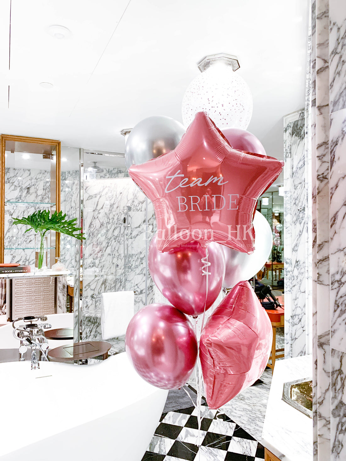 婚前派對氣球｜酒店bridal shower佈置｜bridal shower氣球｜ Balloon HK
