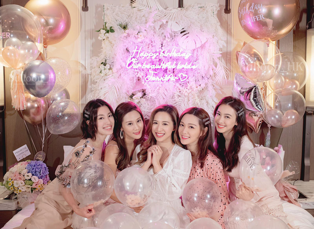 婚前派對氣球|bridal shower佈置|bridal shower氣球| Balloon HK