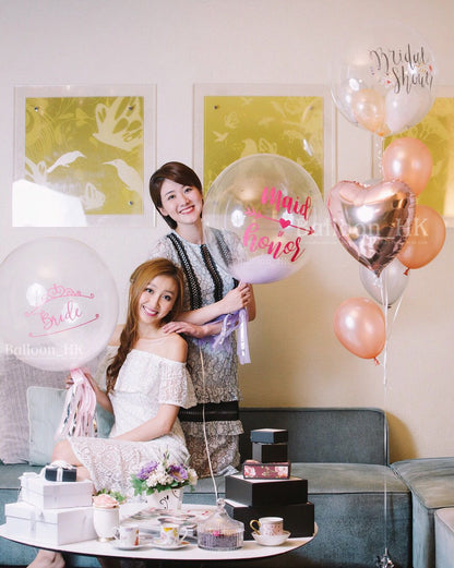 婚前派對pai s｜bridal shower佈置｜bridal shower氣球｜ BalloonHK