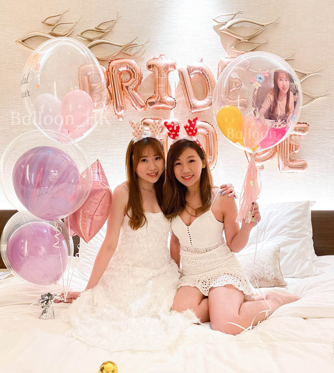 婚前派對氣球｜bridal shower佈置｜bridal shower氣球｜ Balloon HK