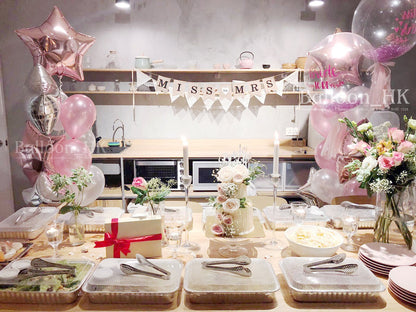 婚前派對氣球｜bridal shower佈置｜bridal shower氣球｜ BalloonHK