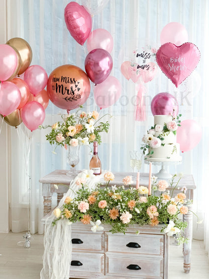 婚前派對氣球｜bridal shower佈置｜bridal shower氣球｜ Balloon HK