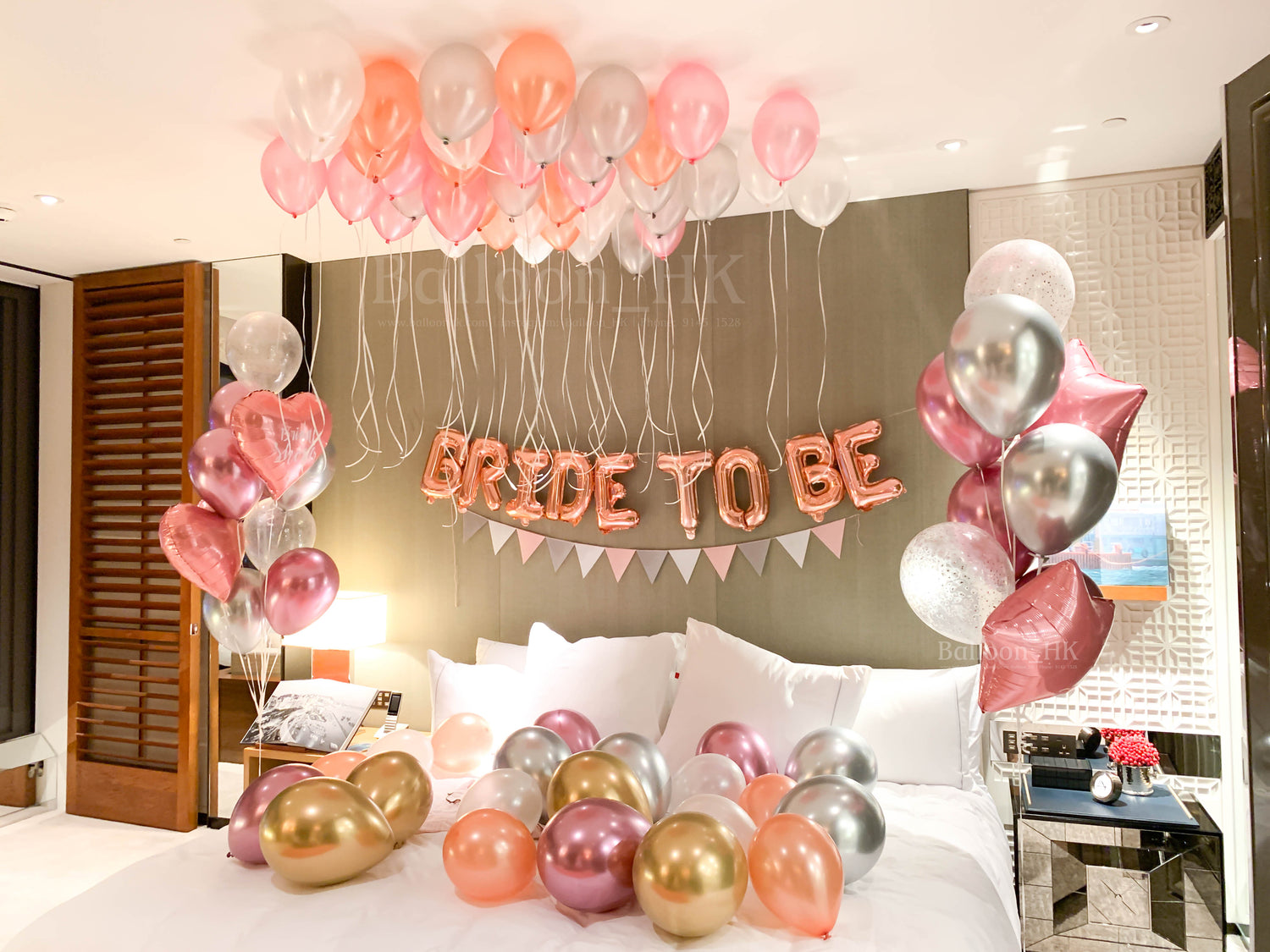 婚前派對氣球｜bridal shower佈置｜bridal shower氣球｜ Balloon HK