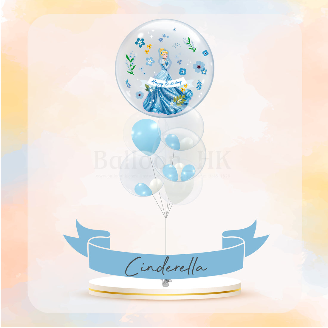 迪士尼公主氣球｜兒童生日氣球｜卡通氣球｜BalloonHK
