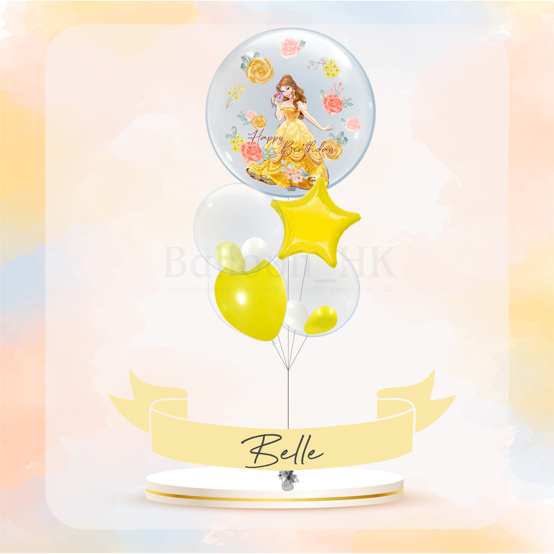 迪士尼公主氣球｜兒童生日氣球｜Message氣球｜Balloon HK