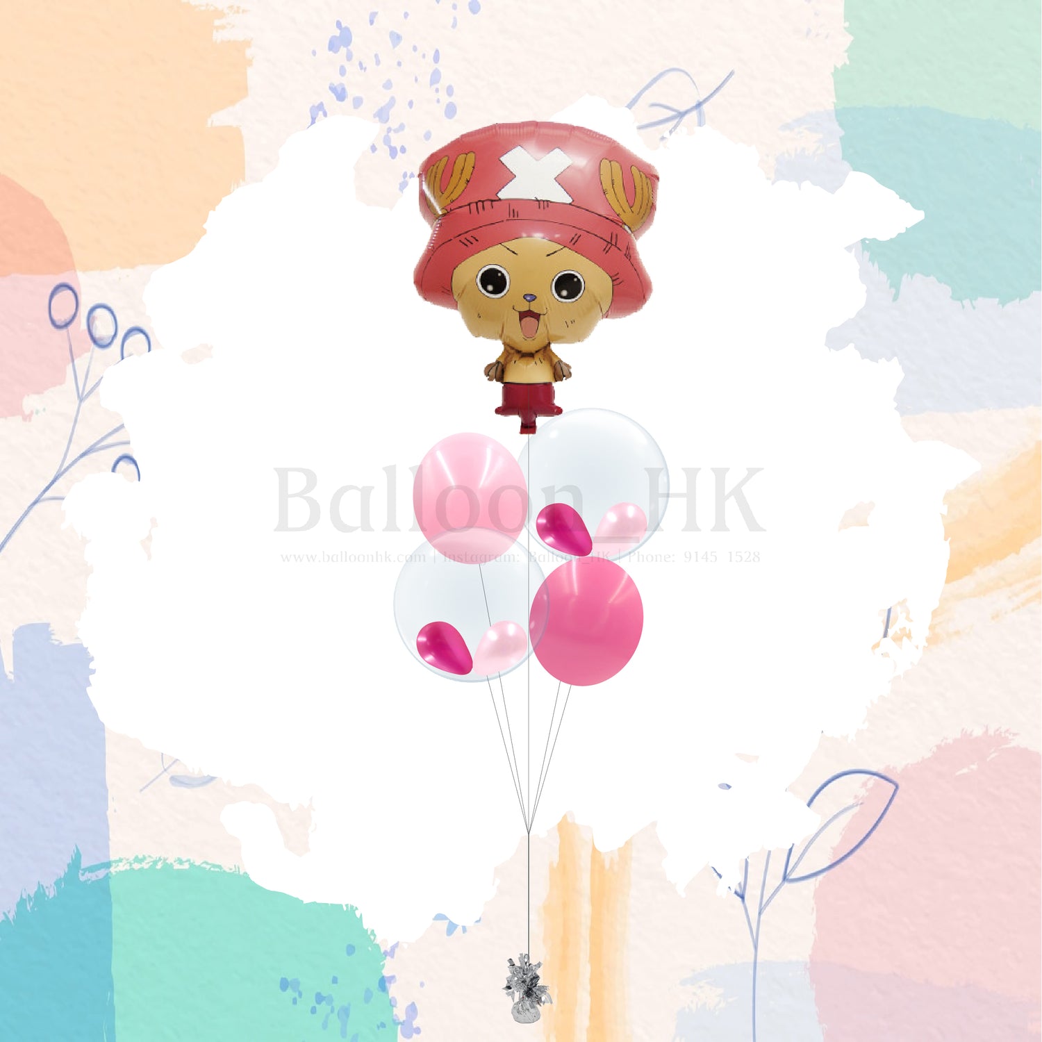 喬巴海賊王氣球｜兒童派對氣球｜卡通氣球｜BalloonHK