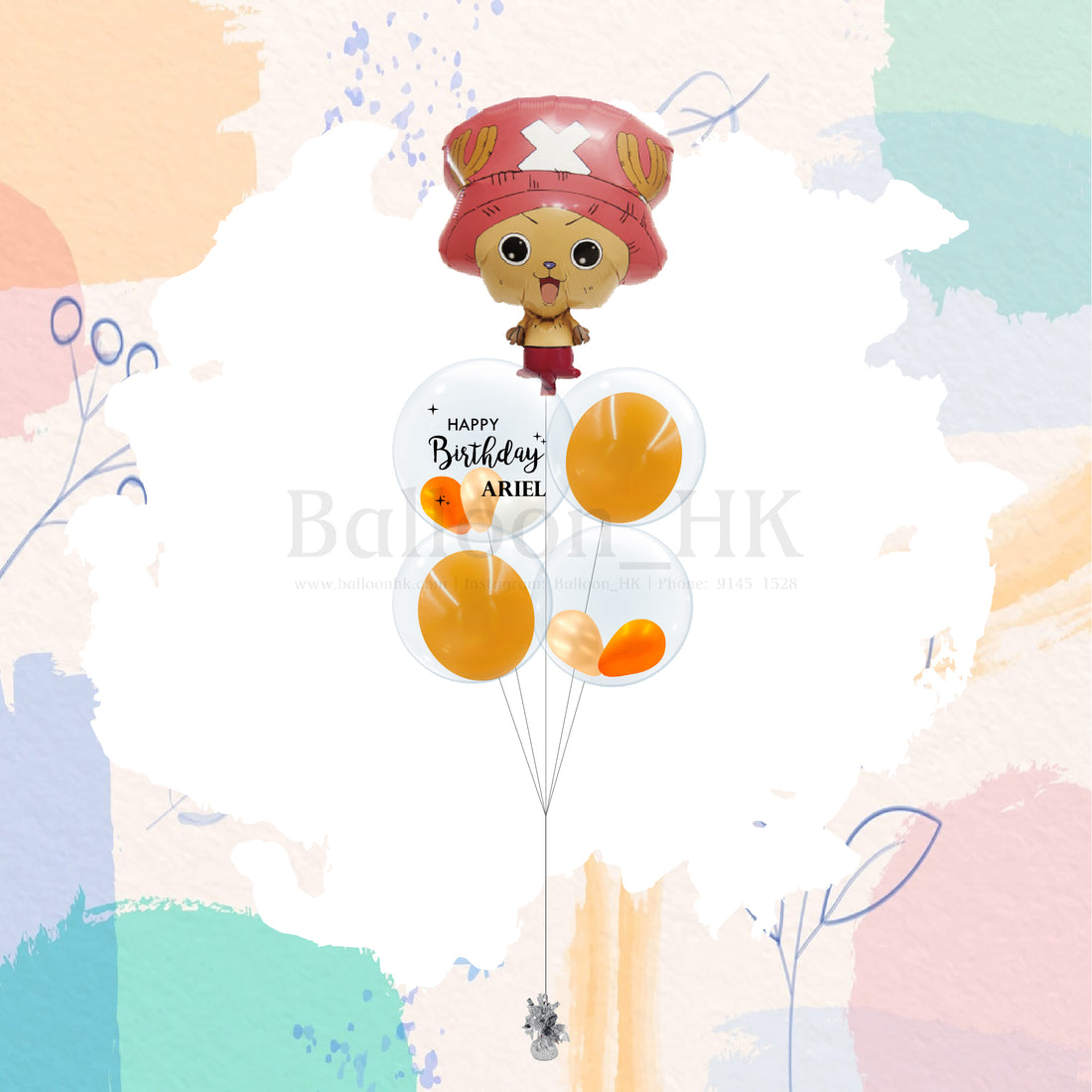 喬巴海賊王氣球｜兒童生日氣球｜卡通氣球｜BalloonHK