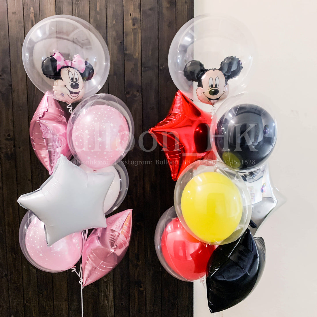 米奇米妮氣球｜兒童派對氣球｜卡通氣球｜BalloonHK