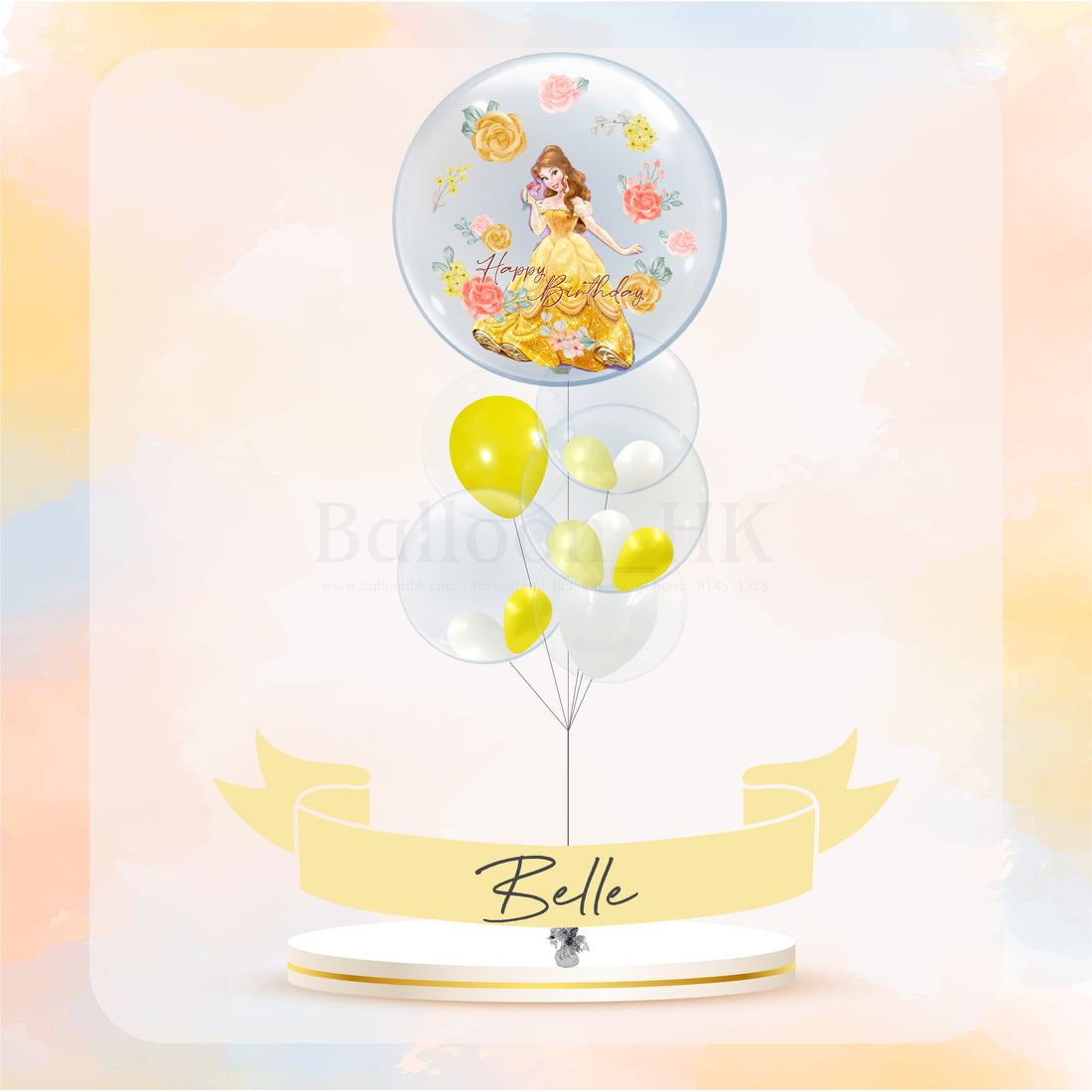 迪士尼公主氣球｜兒童生日氣球｜卡通氣球｜BalloonHK