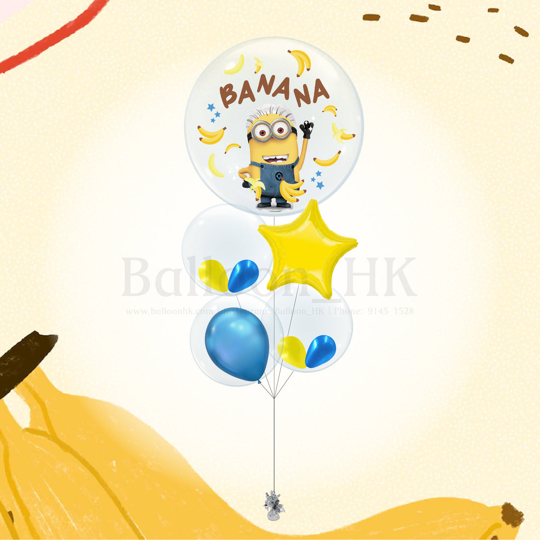 迷你兵團氣球｜兒童派對氣球｜卡通氣球｜Balloon HK