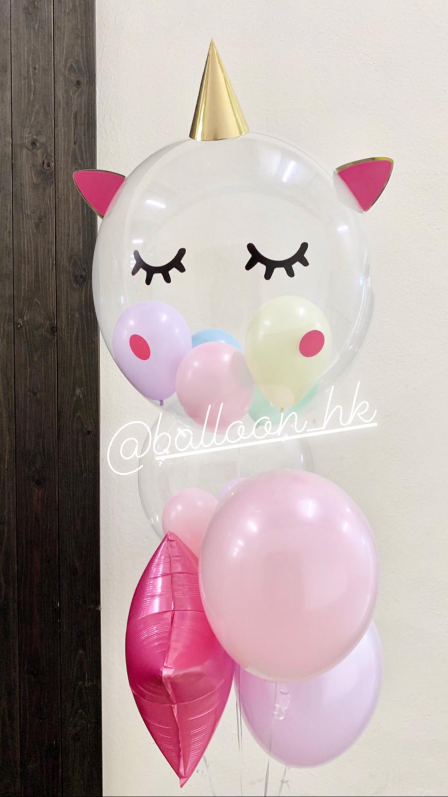 Unicorn氣球｜兒童派對氣球｜卡通氣球｜Balloon HK